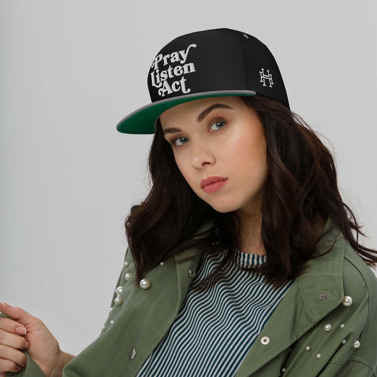 Pray - Listen - Act: Flat Bill Cap