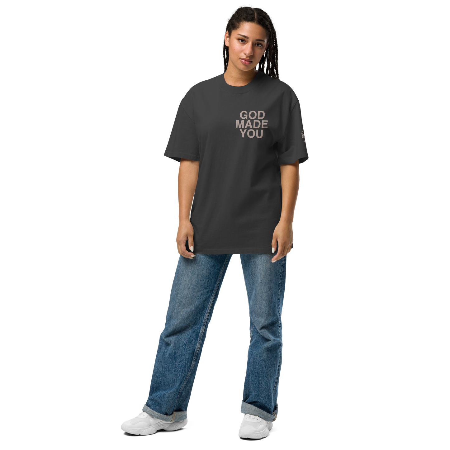 God Made You - Unisex Oversized Faded Tee