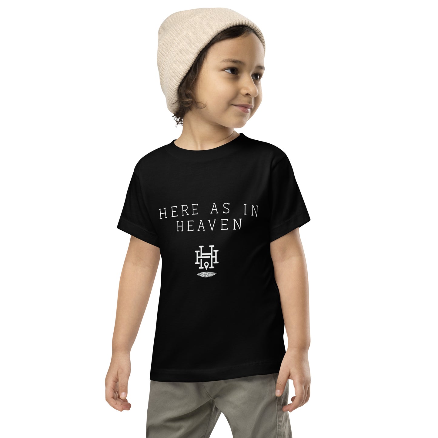Here as in Heaven Simple: Toddler Short Sleeve Tee
