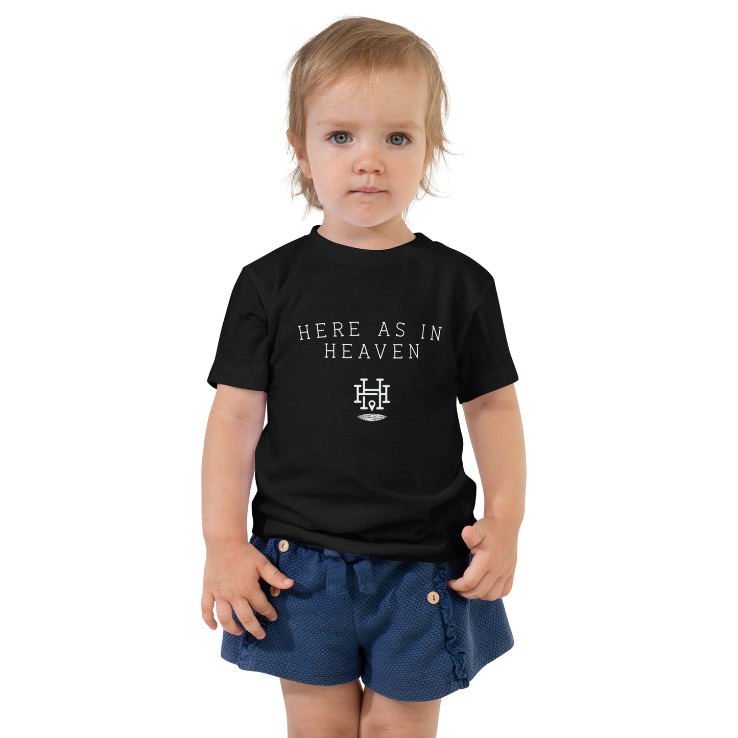 Here as in Heaven Simple: Toddler Short Sleeve Tee