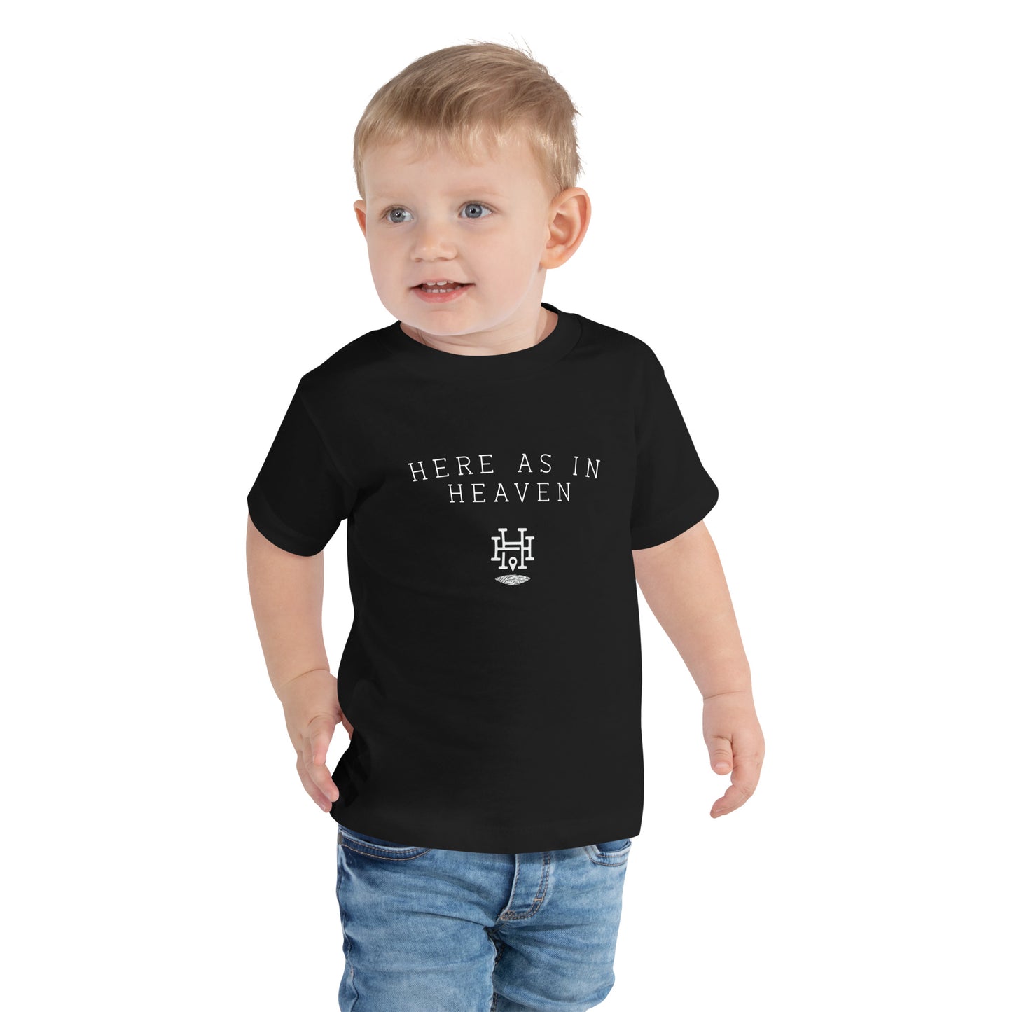 Here as in Heaven Simple: Toddler Short Sleeve Tee