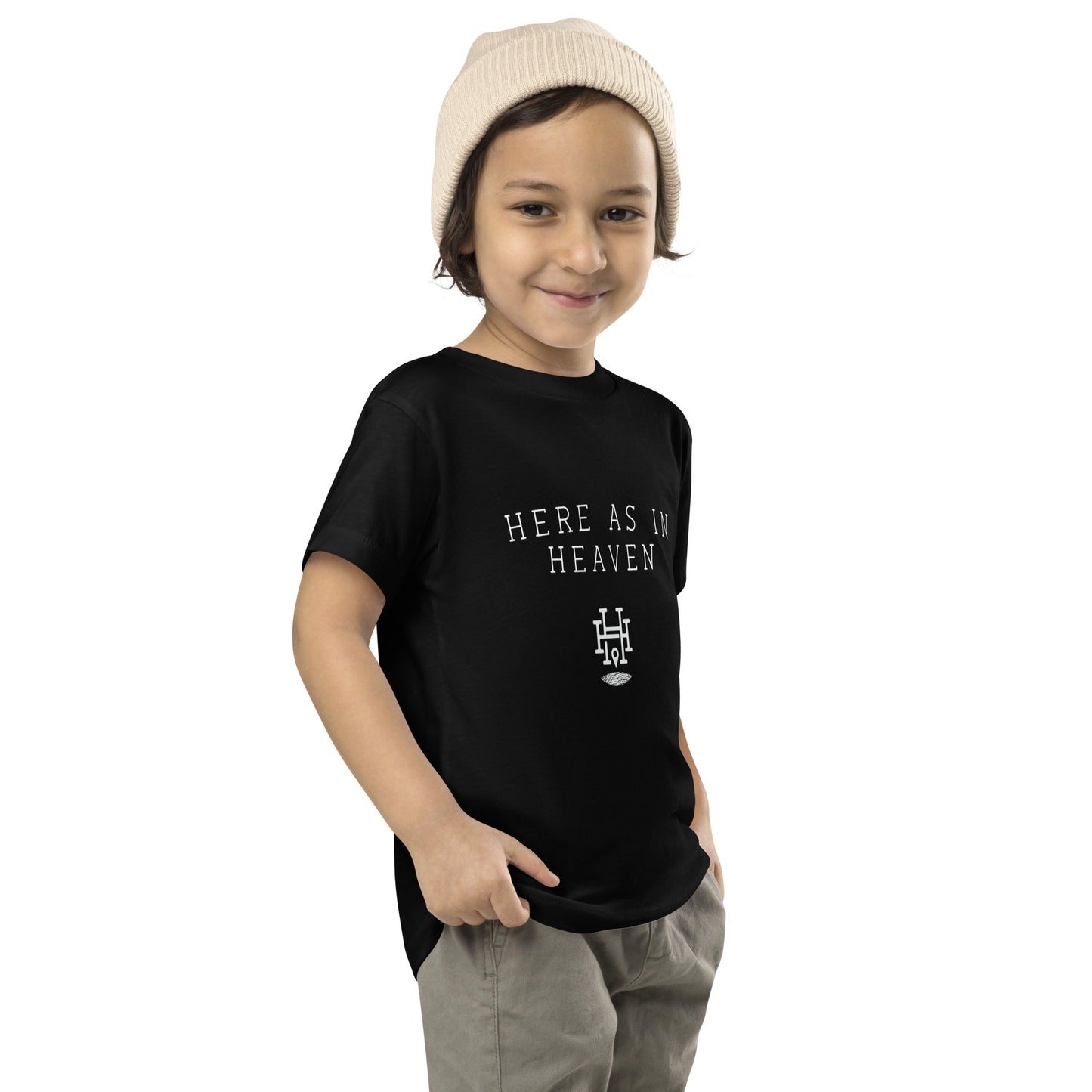 Here as in Heaven Simple: Toddler Short Sleeve Tee