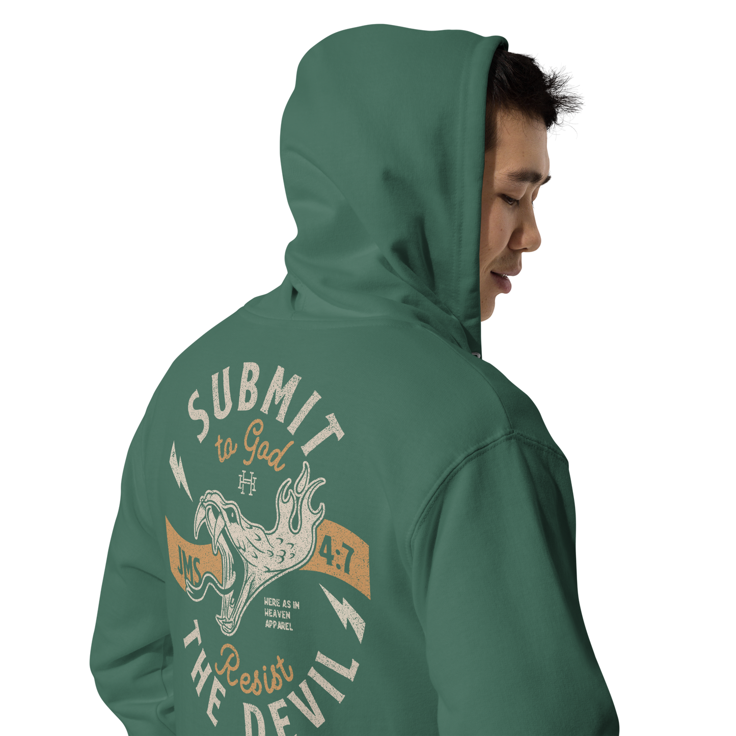 Submit to God | Resist the Devil: Unisex Fleece Zip Hoodie