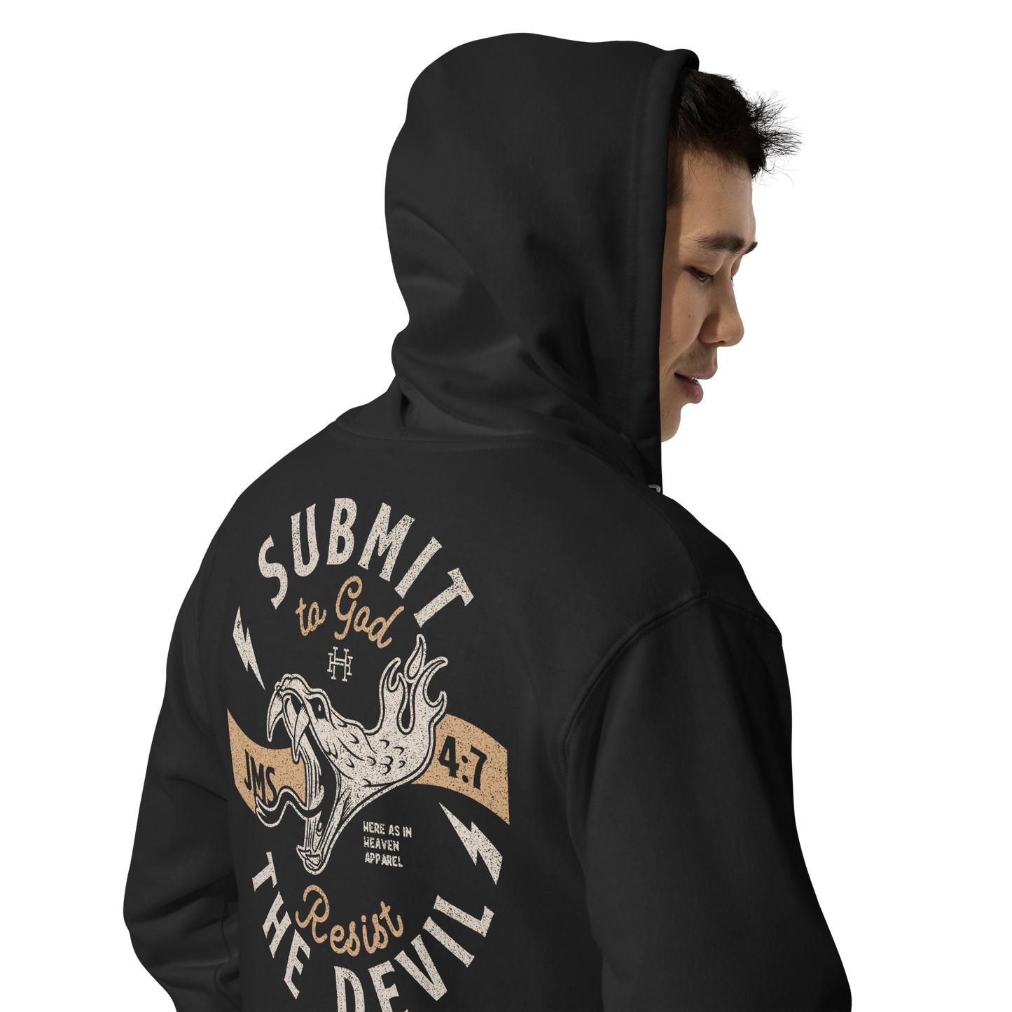 Submit to God | Resist the Devil: Unisex Fleece Zip Hoodie