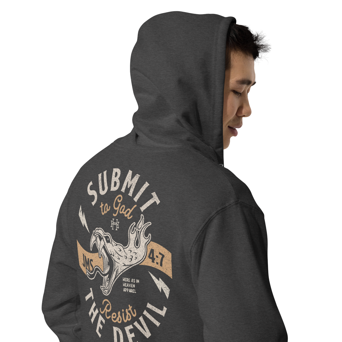Submit to God | Resist the Devil: Unisex Fleece Zip Hoodie