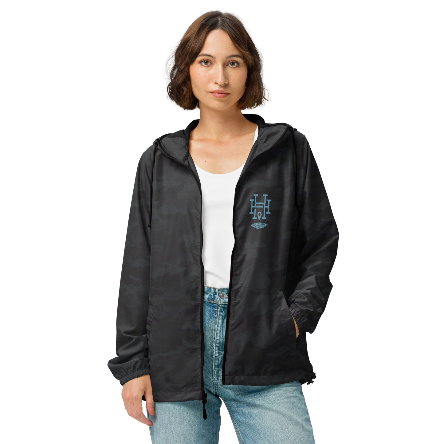 Pray - Listen - Act: Unisex Lightweight Zip Windbreaker