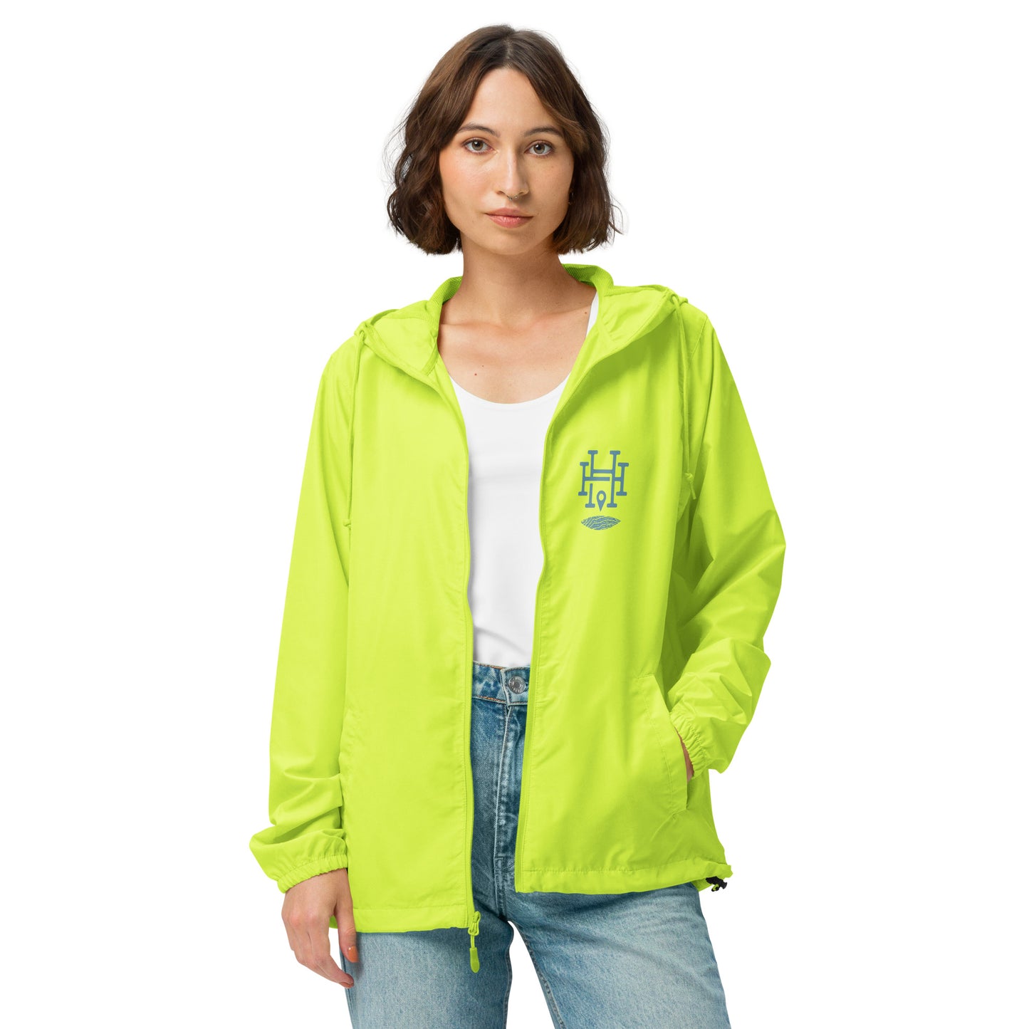 Pray - Listen - Act: Unisex Lightweight Zip Windbreaker