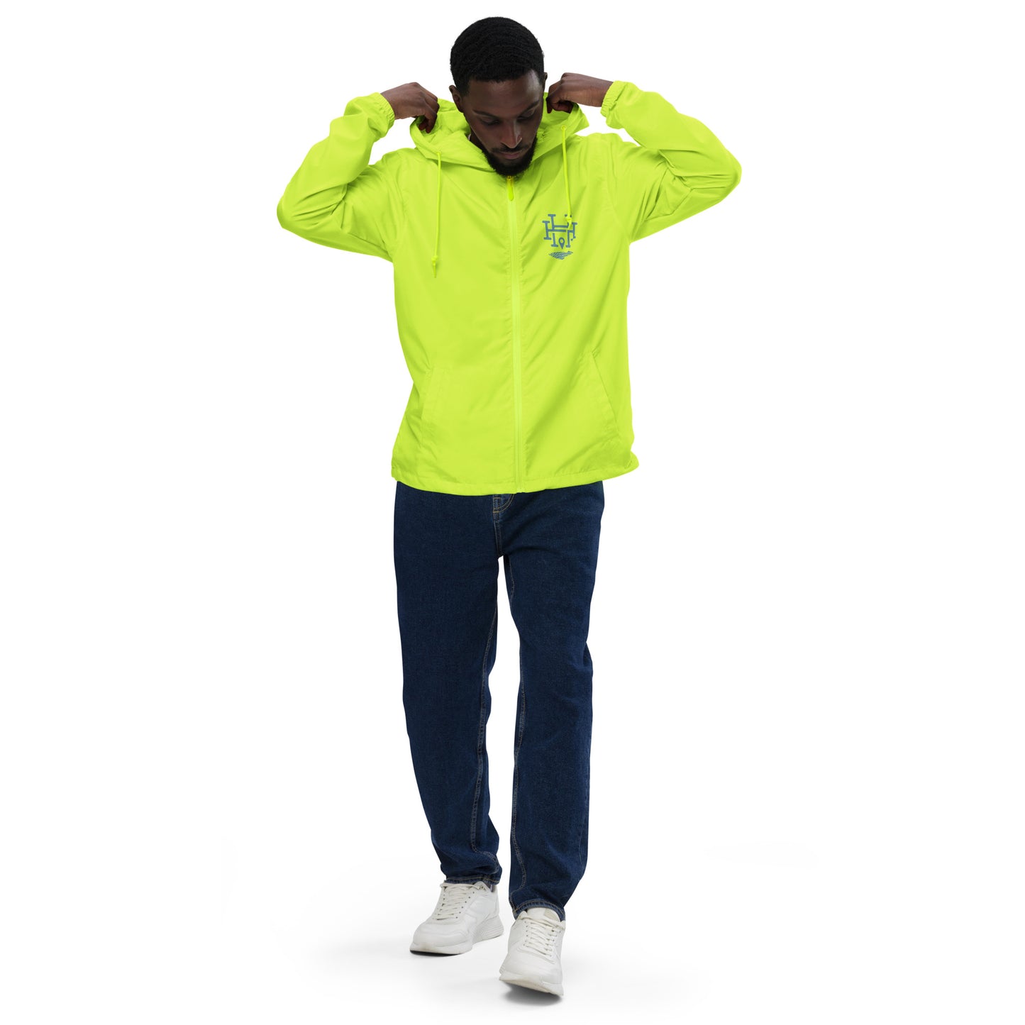 Pray - Listen - Act: Unisex Lightweight Zip Windbreaker