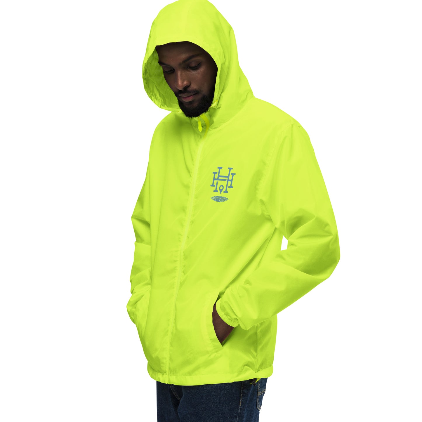 Pray - Listen - Act: Unisex Lightweight Zip Windbreaker
