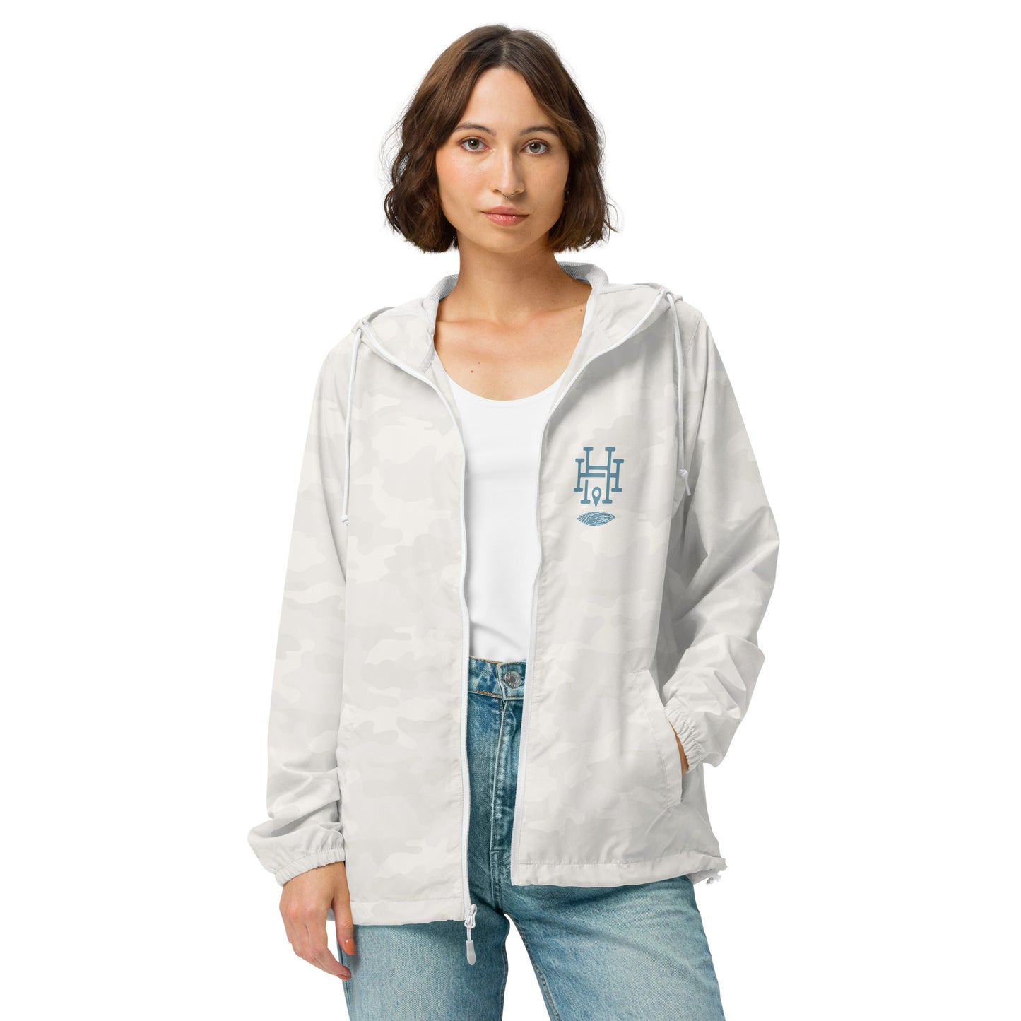 Pray - Listen - Act: Unisex Lightweight Zip Windbreaker