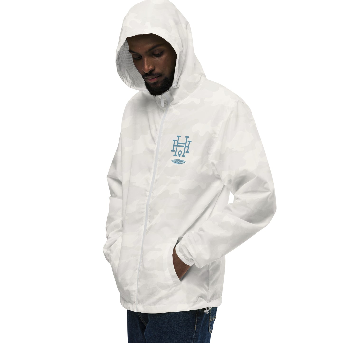 Pray - Listen - Act: Unisex Lightweight Zip Windbreaker