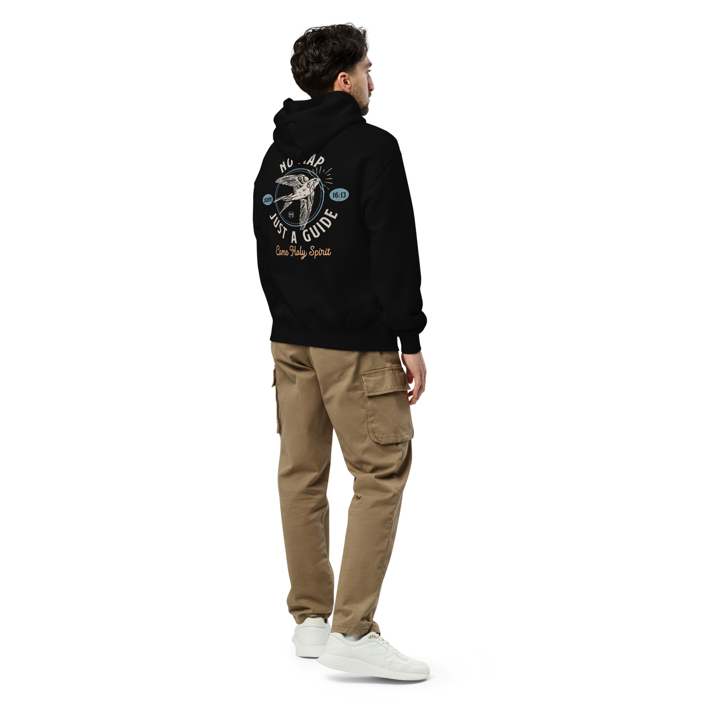 No Map, Just a Guide: Unisex Oversized Hoodie