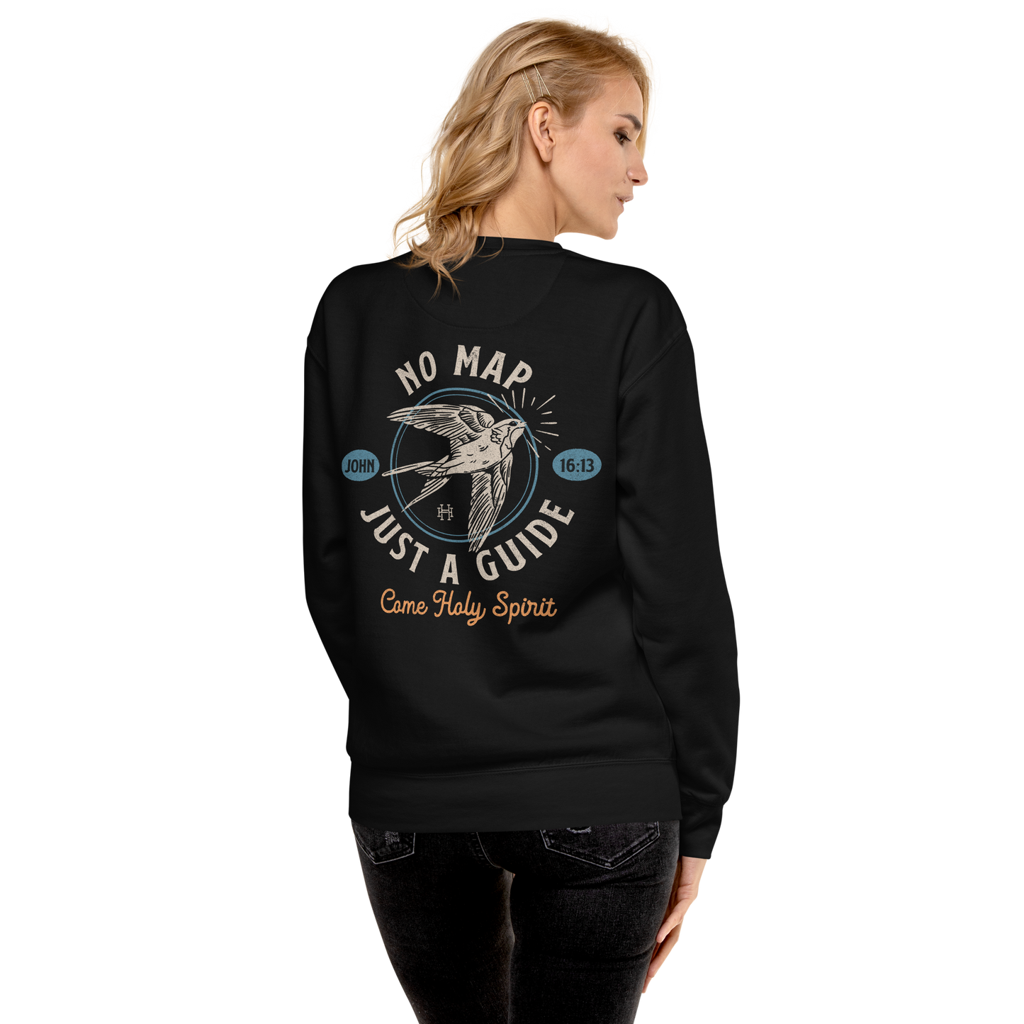 No Map, Just a Guide: Unisex Premium Sweatshirt