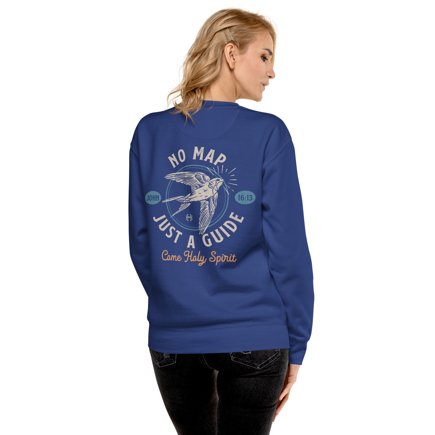 No Map, Just a Guide: Unisex Premium Sweatshirt