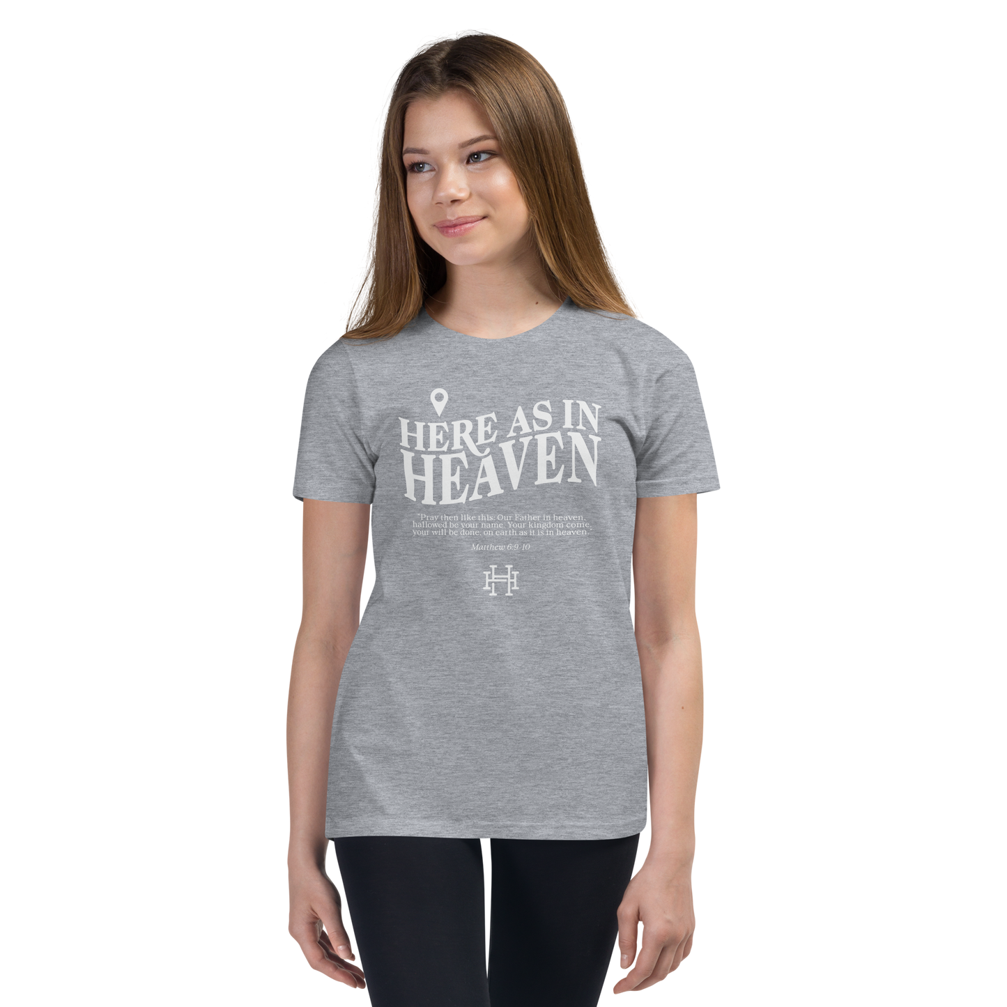 Here as in Heaven: Youth Short Sleeve Tee