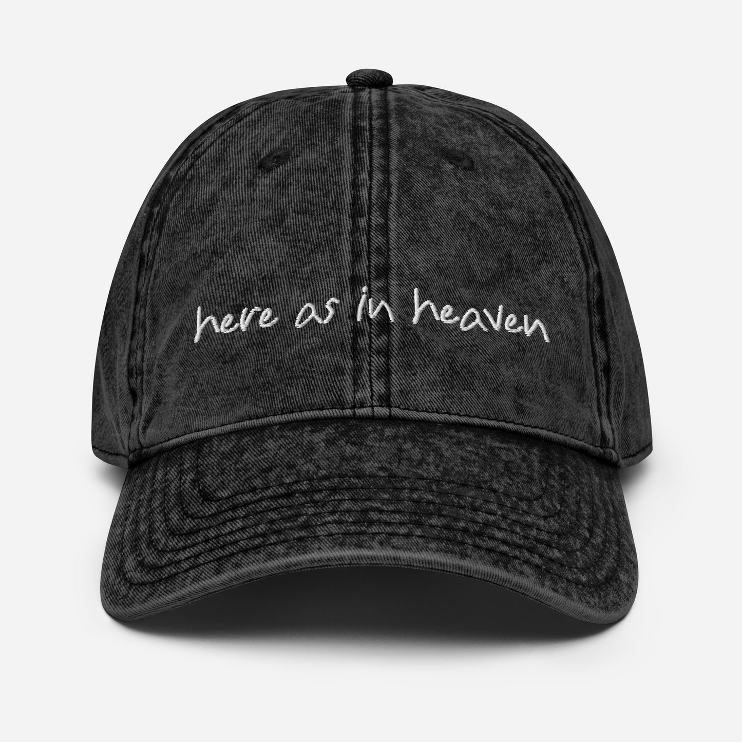 Here as in Heaven: Vintage Cotton Twill Cap