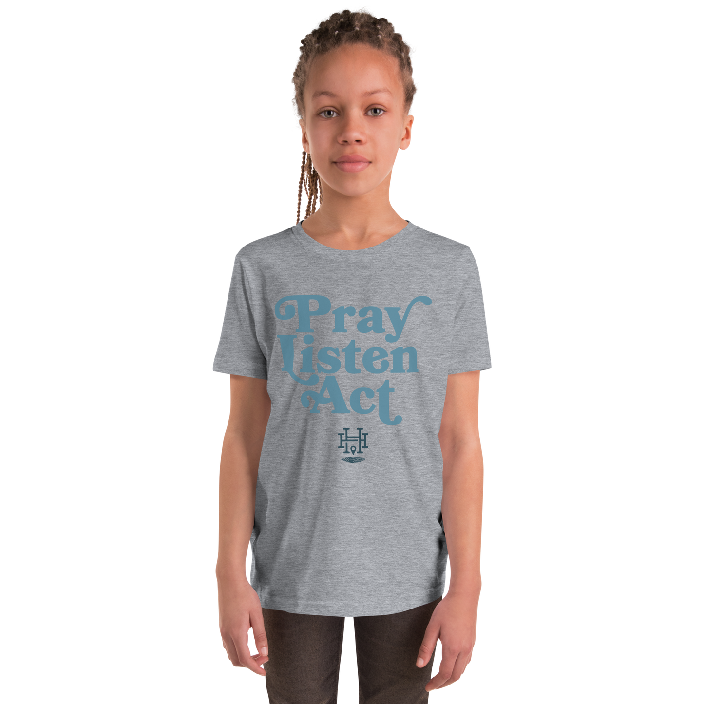 Pray - Listen - Act: Youth Short Sleeve Tee