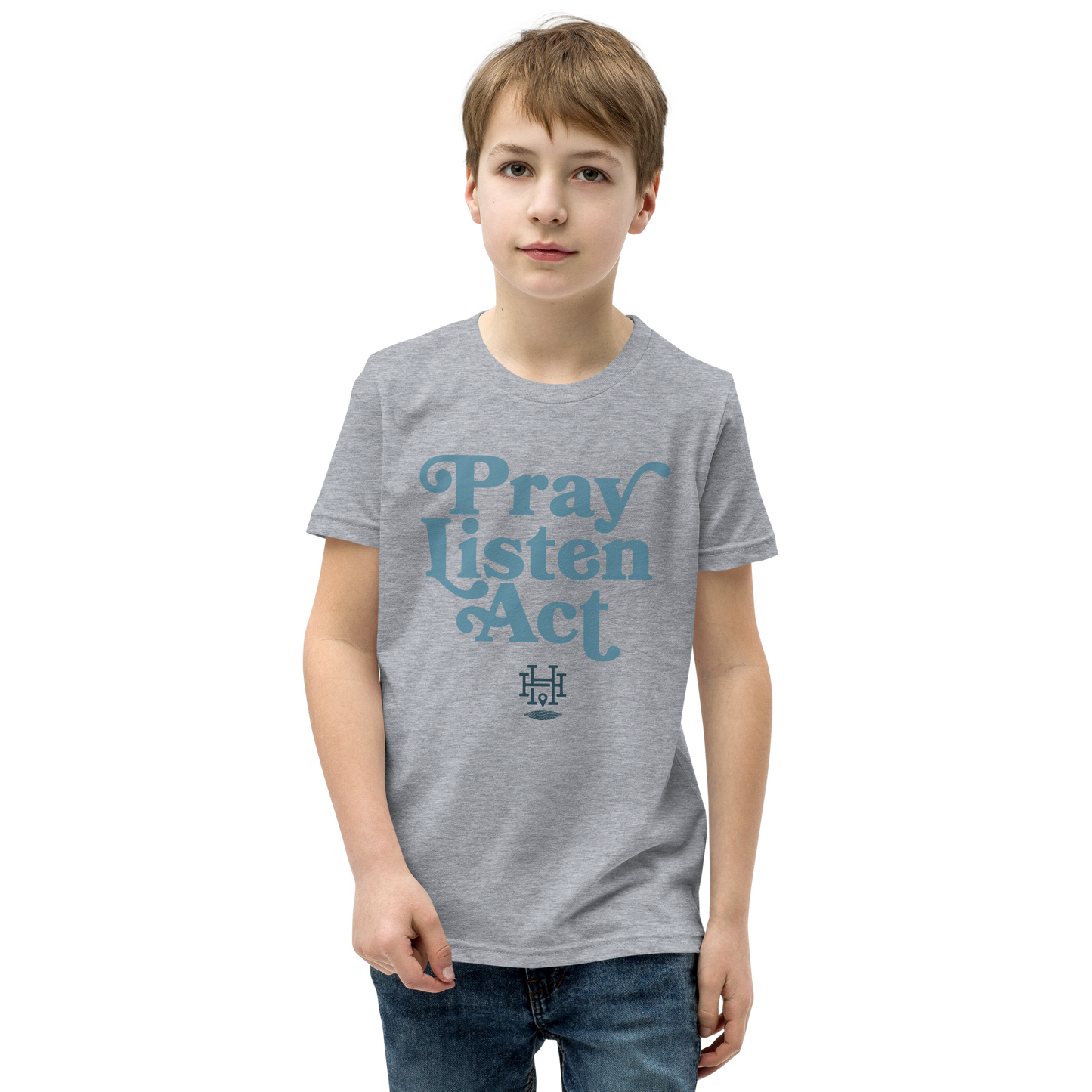 Pray - Listen - Act: Youth Short Sleeve Tee