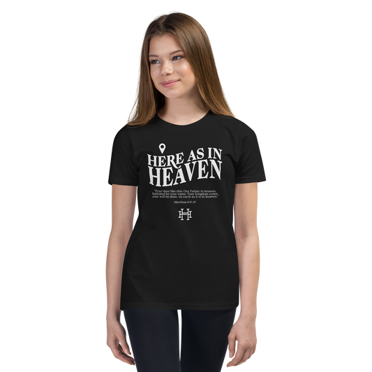 Here as in Heaven: Youth Short Sleeve Tee