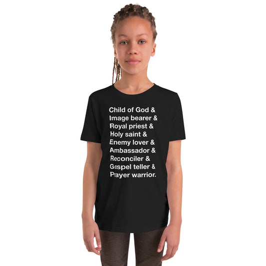 Who I Am: Youth Short Sleeve Tee