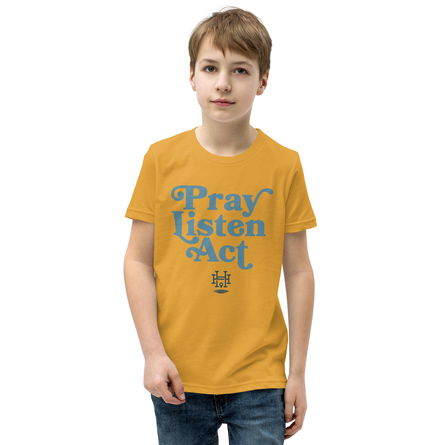 Pray - Listen - Act: Youth Short Sleeve Tee