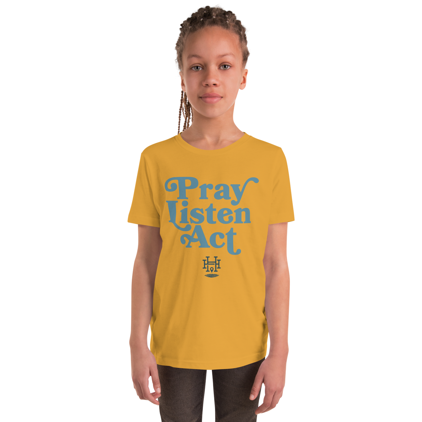 Pray - Listen - Act: Youth Short Sleeve Tee